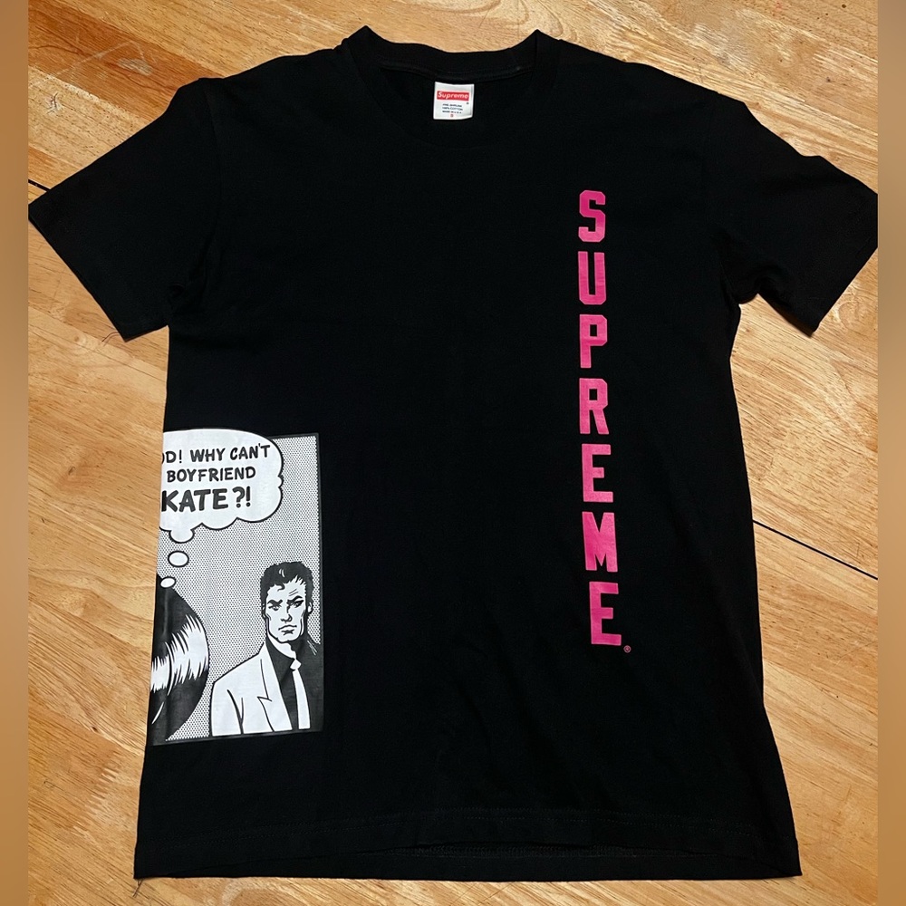 Supreme x Thrasher Boyfriend T-Shirt Size Small Black Colorway